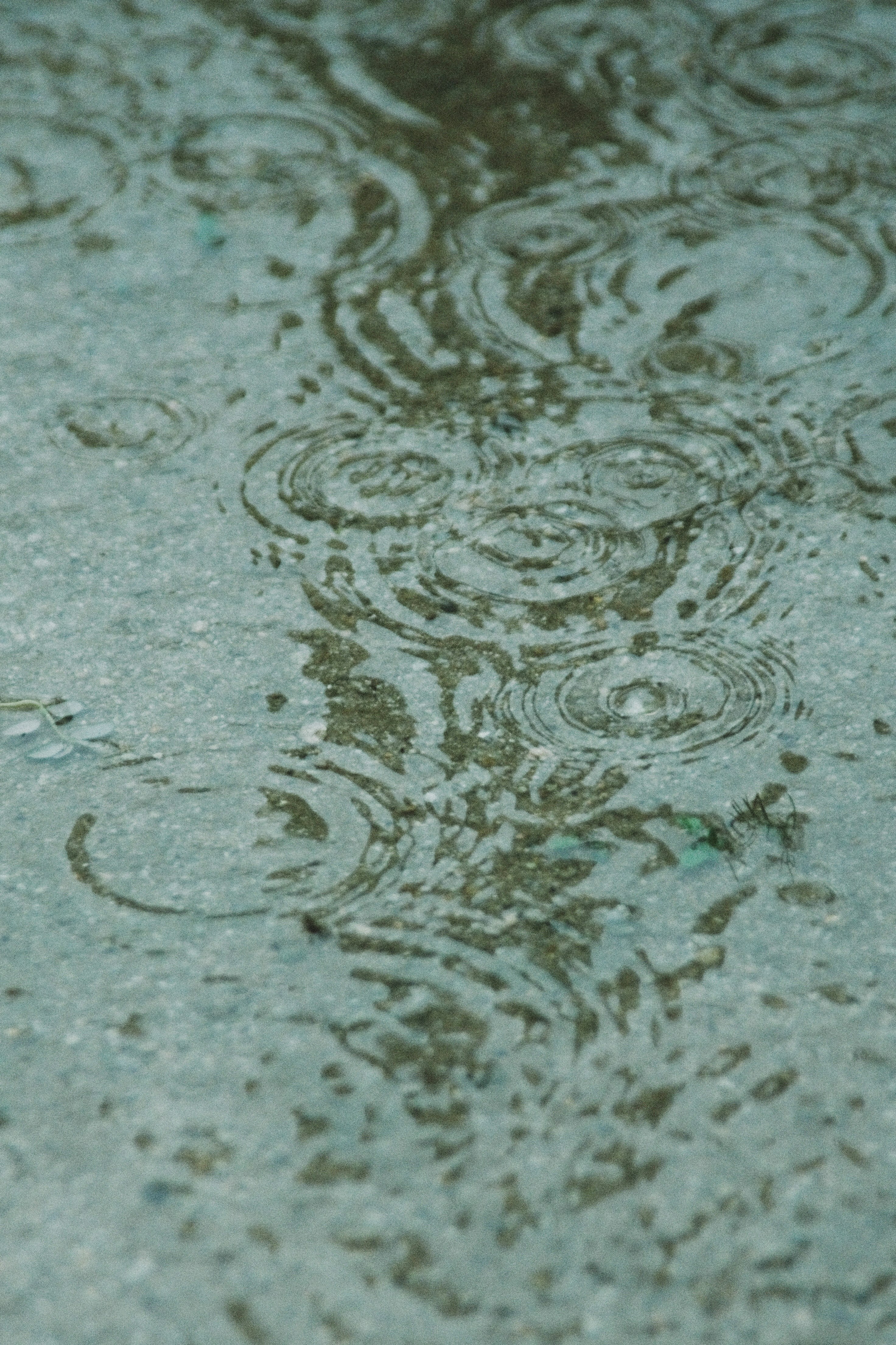 水面の波紋が広がる水の質感