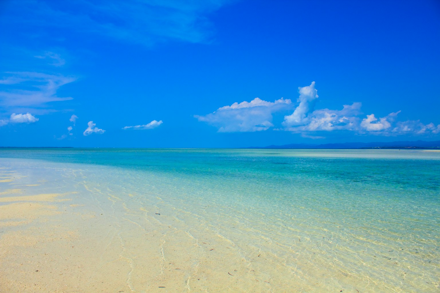 Bellissimo scenario di spiaggia con cielo blu chiaro