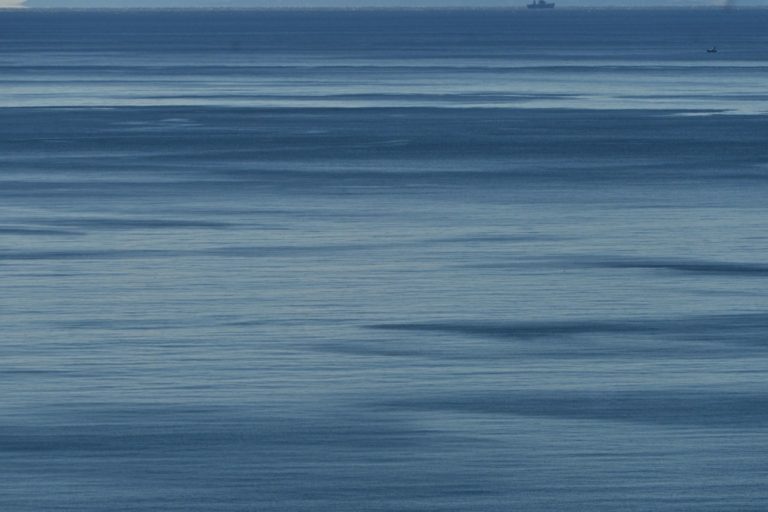 Ampia distesa di oceano blu calmo con motivi di onde leggere