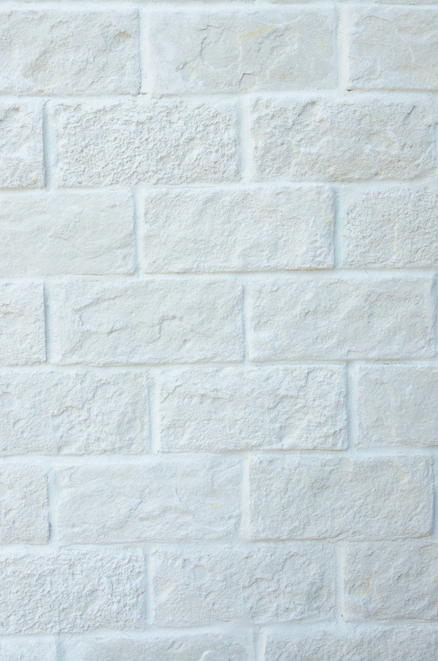 Muro di mattoni bianchi con texture e finitura pulita
