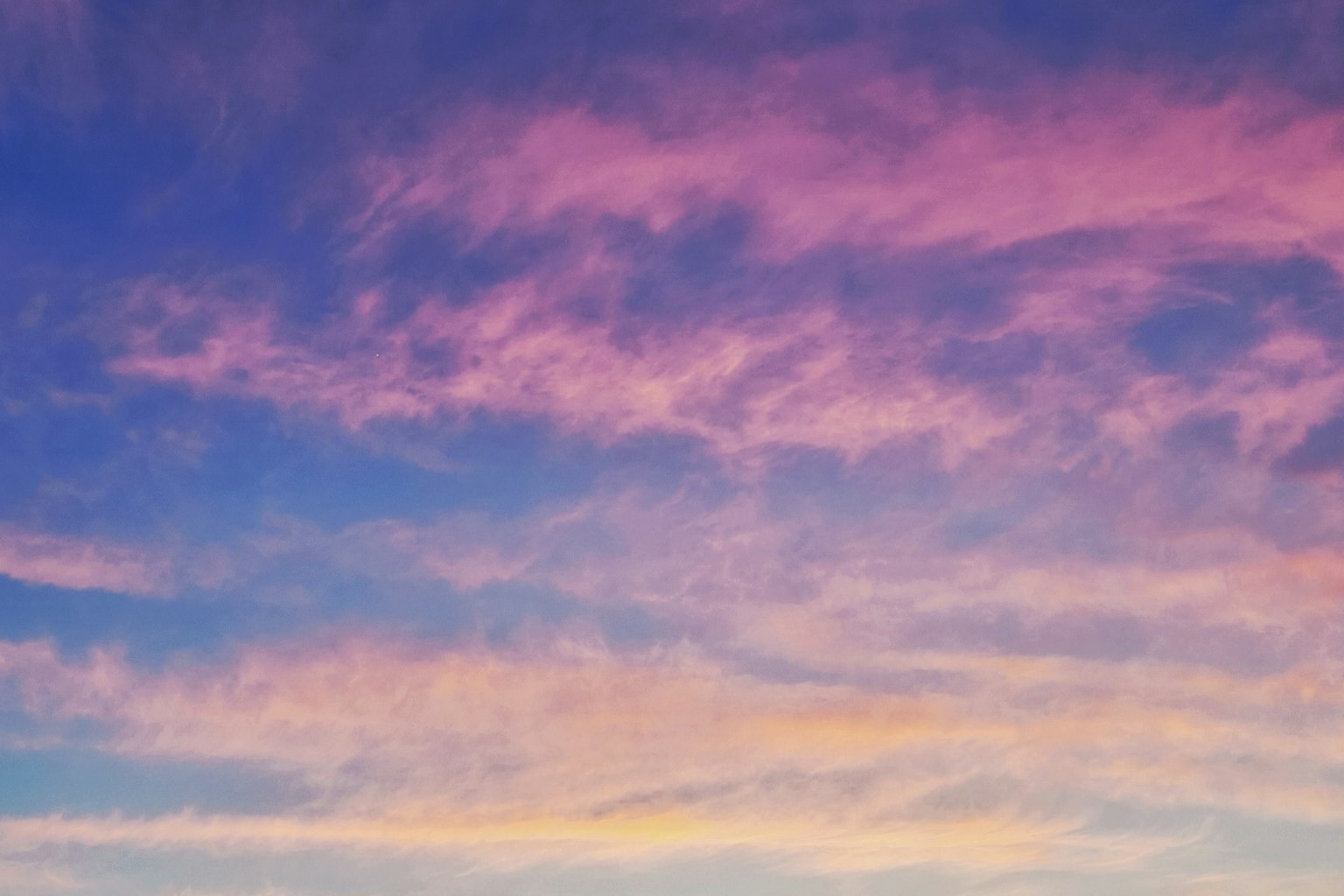 Beautiful clouds in shades of purple and blue sky