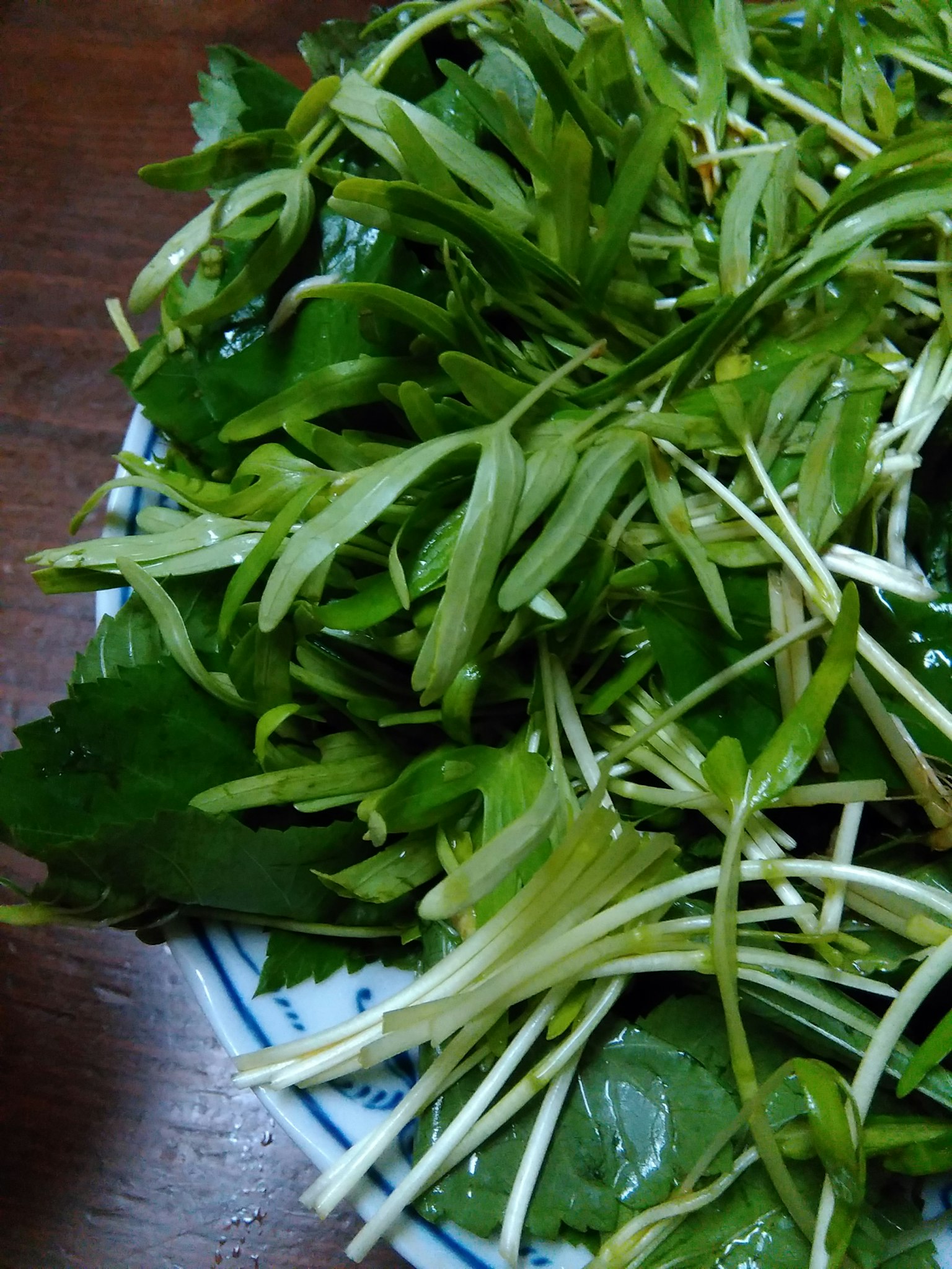 Fresh assortment of green vegetables