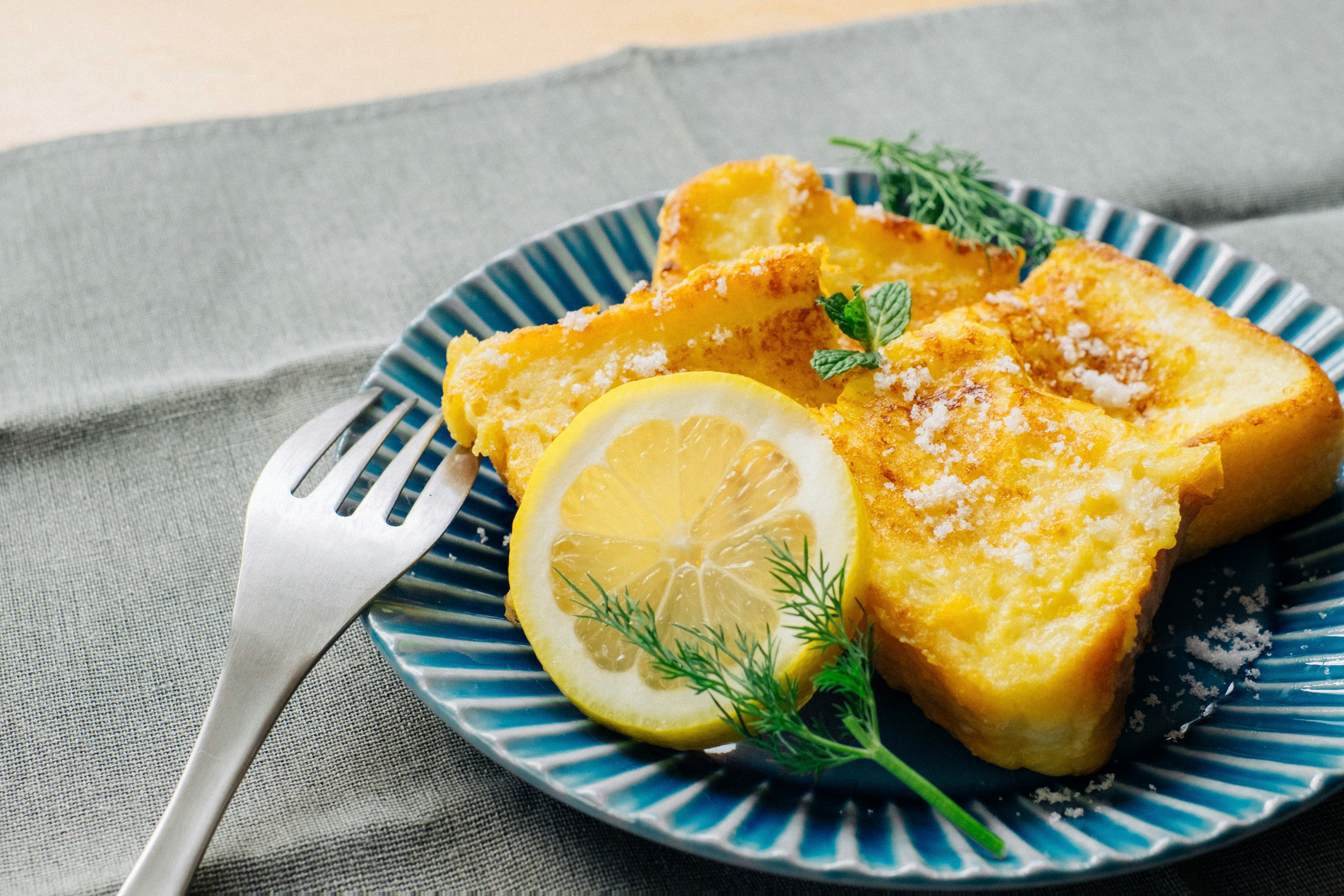 pain perdu avec garniture au citron